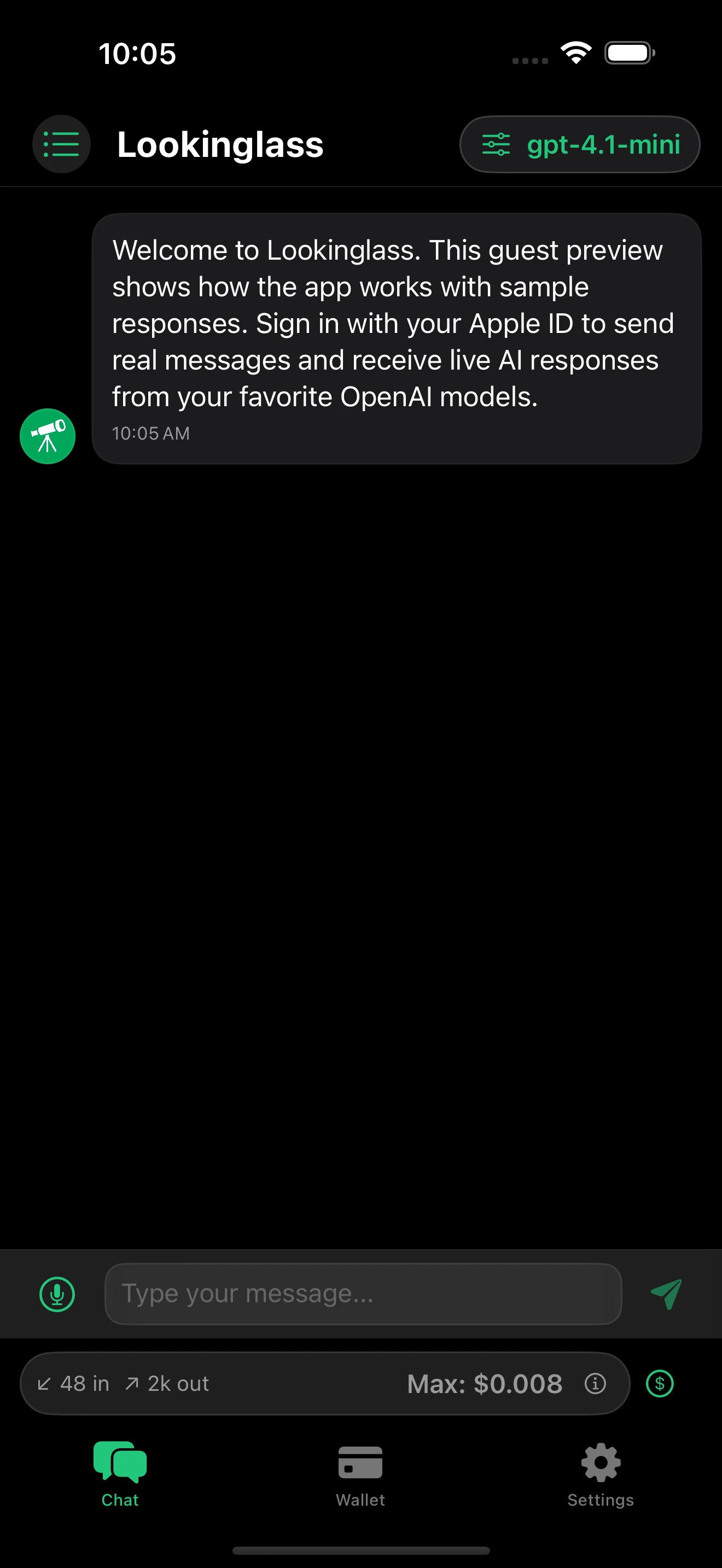 Chat Interface